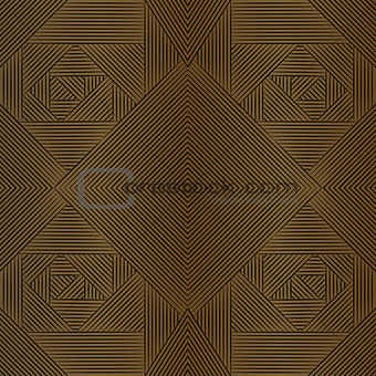 Geometric brown seamless pattern.