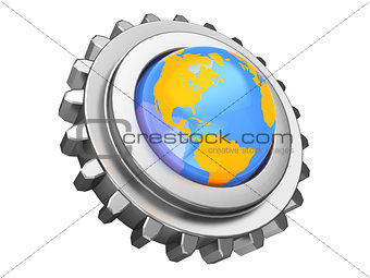 gear wheel and earth
