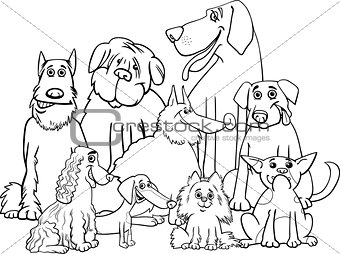 purebred dogs coloring page