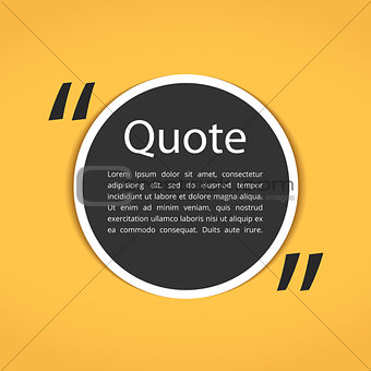 Round Text Box with Quotes
