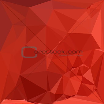 American Rose Red Abstract Low Polygon Background