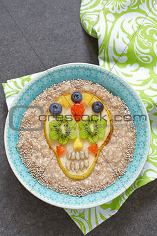 Sugar scull pear with oatmeal