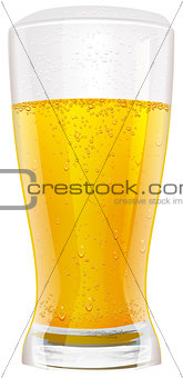Lager beer in glass