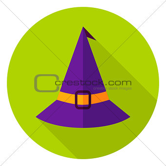 Witch Hat Circle Icon