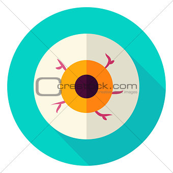 Spooky Eye Circle Icon