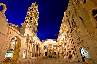 Split historic landmarks evening view