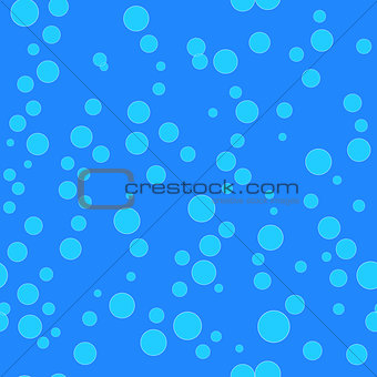 Water bubbles pattern. Seamless vector background