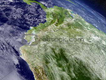 Ecuador from space