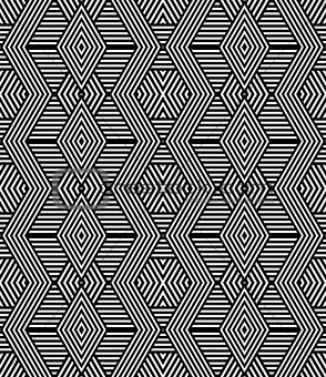 Seamless diamonds and hexagons pattern. 
