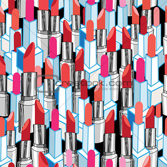 Cool pattern graphic lipstick