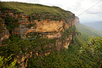 Scenery in the Blue Mountains, Australia.