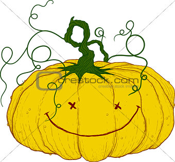 large festive pumpkin