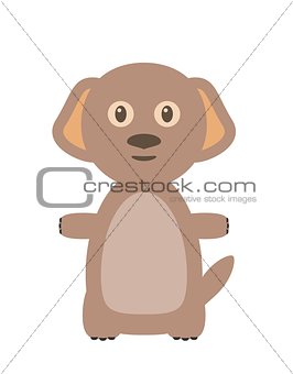 Funny dog character