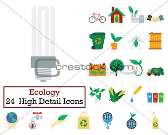 Set of 24 Ecology Icons