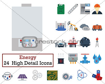 Set of 24 Energy Icons
