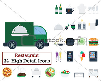 Set of 24 Restaurant icons