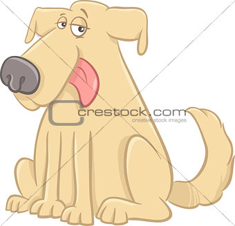 funny dog cartoon character