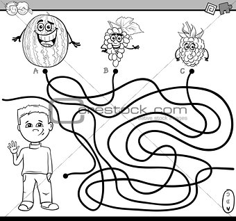 path maze activity for coloring