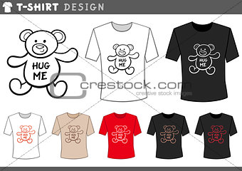 t shirt design with teddy