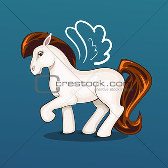 Illustration of beautiful pony