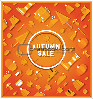 Autumn sale banner. 