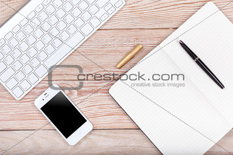 Business concept photo: keyboard, mouse, paper, ink pen