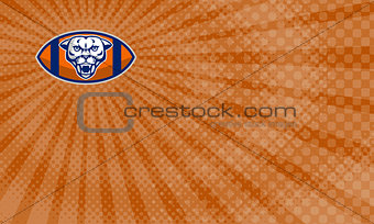 Mountain Lion Football Coaching  Business Card