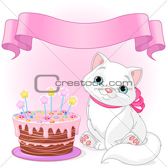 Cat Birthday Celebrating 