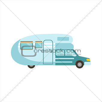Grey Stripy Travel Van