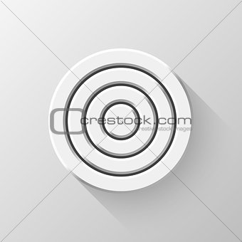 Abstract Technology Circle Metal Badge