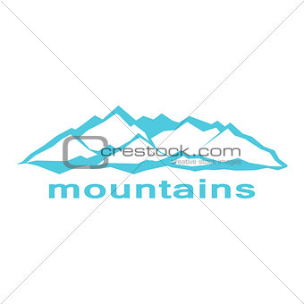 Blue mountains. A symbolic image