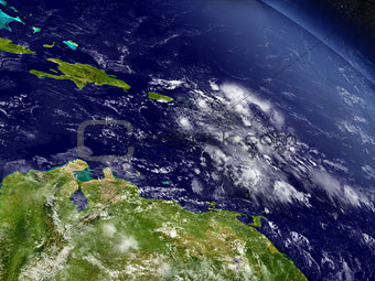 South Caribbean from space