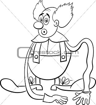 circus clown coloring page
