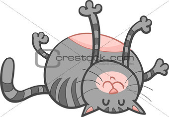 happy cat cartoon character