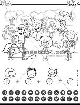 maths activity coloring book