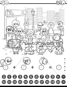 maths game coloring book