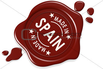 Label seal of made in Spain
