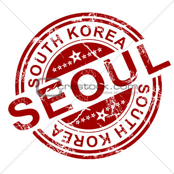 Red Seoul stamp 