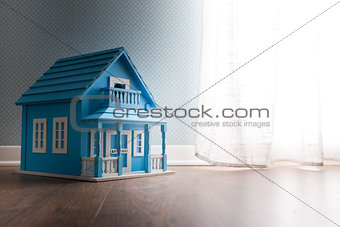 Blue model house