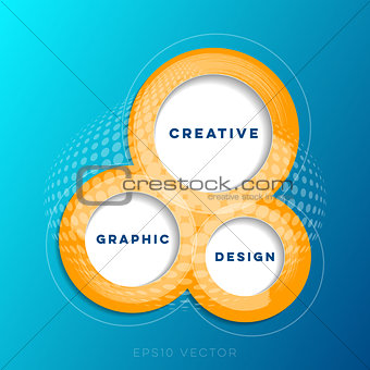 Abstract creative website design template
