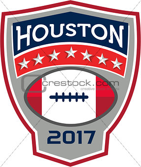 Houston 2017 American Football Big Game Crest Retro
