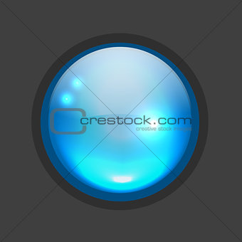Glossy circle button for your design