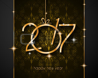 2017 Happy New Year Background for your Seasonal Flyers 