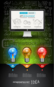 Clean Infographic Layout Template for data and information analysis