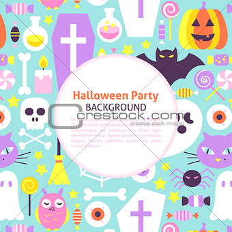Halloween Party Trendy Background