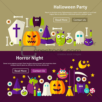 Halloween Website Banners