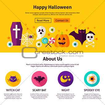 Happy Halloween Web Design Template
