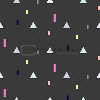 Vector seamless pattern with geometric shapes.