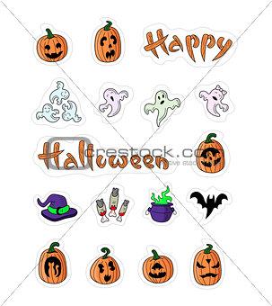 Great designed cartoon pumpkins for halloween