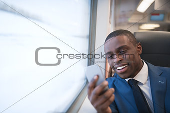 Businessman with phone